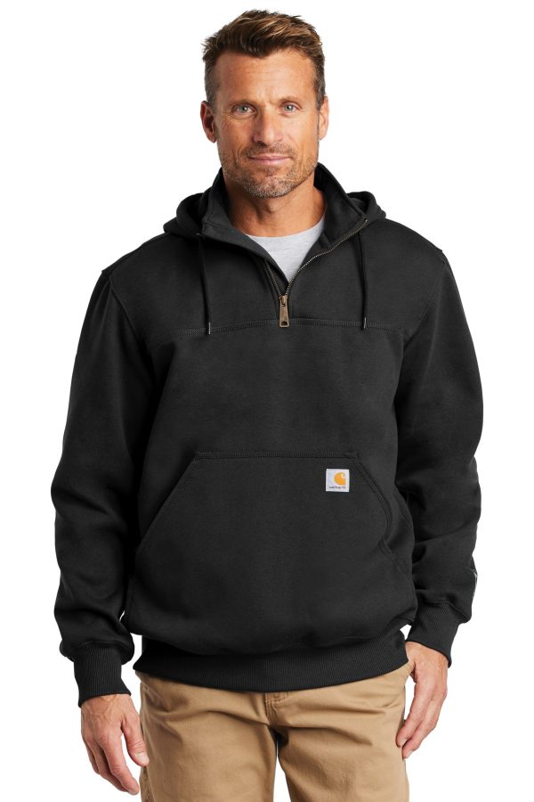 Carhartt ® Rain Defender ® Paxton Heavyweight Hooded Zip Mock Sweatshirt. CT100617 - Image 2