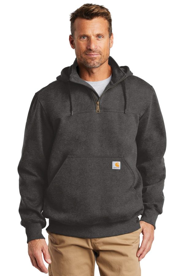 Carhartt ® Rain Defender ® Paxton Heavyweight Hooded Zip Mock Sweatshirt. CT100617 - Image 3