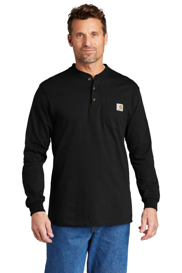 Carhartt® Long Sleeve Henley T-Shirt CTK128 - Image 4