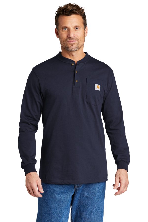 Carhartt® Long Sleeve Henley T-Shirt CTK128 - Image 5