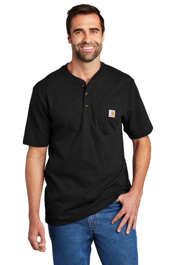 Carhartt® Short Sleeve Henley T-Shirt CTK84 - Image 4