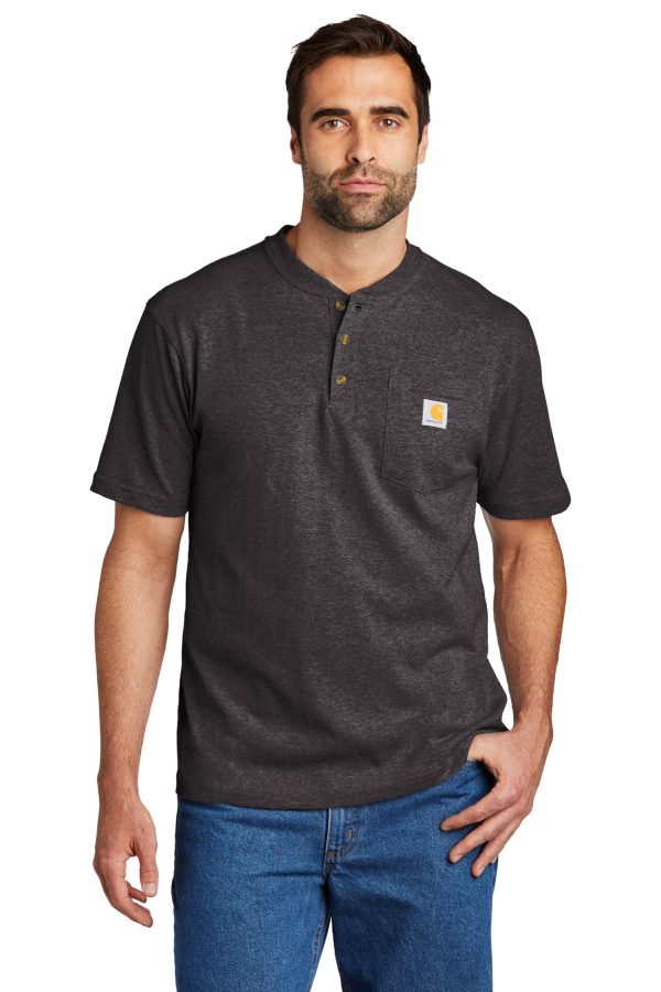 Carhartt® Short Sleeve Henley T-Shirt CTK84 - Image 2