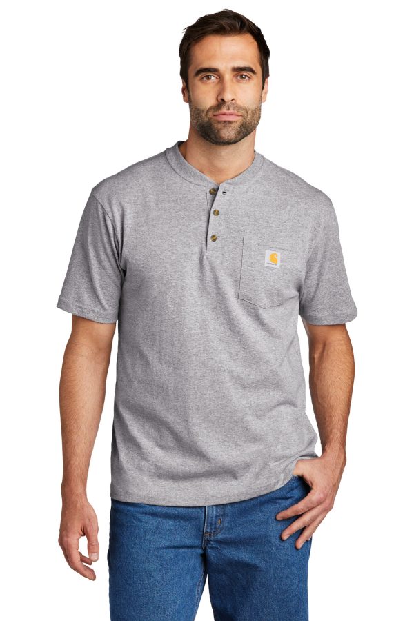 Carhartt® Short Sleeve Henley T-Shirt CTK84 - Image 3