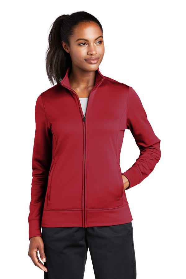 Sport-Tek® Ladies Sport-Wick® Fleece Full-Zip Jacket.  LST241 - Image 3