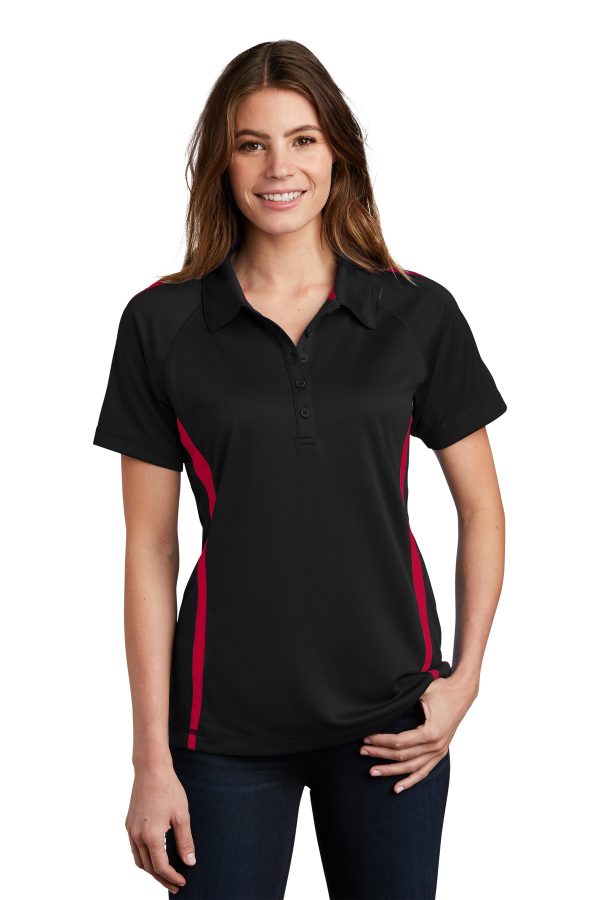 Sport-Tek® Ladies PosiCharge® Micro-Mesh Colorblock Polo. LST685 - Image 40