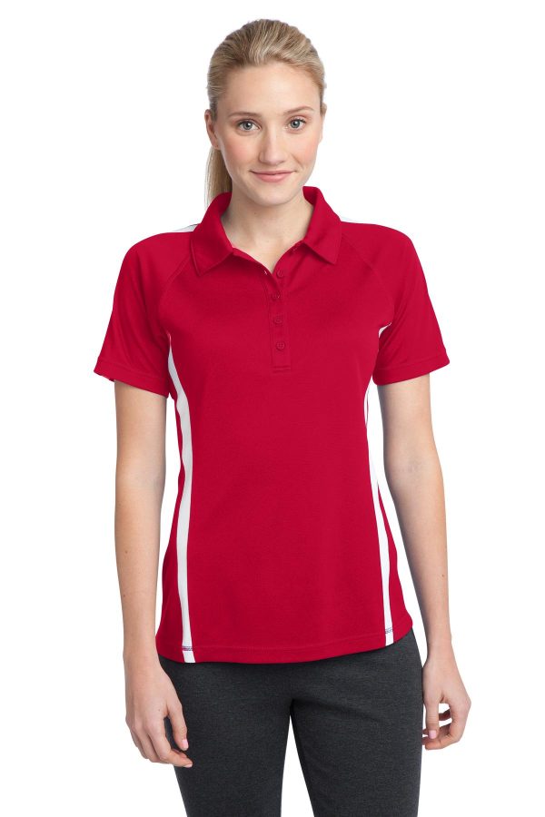 Sport-Tek® Ladies PosiCharge® Micro-Mesh Colorblock Polo. LST685 - Image 8